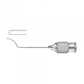 Carter Lasik Cannula Flattened Tip - End Opening Stainless Steel, Gauge 25